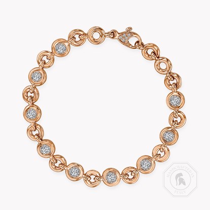 RockChain Diamond Bracelet 2.80cts in 18ct Rose Gold 