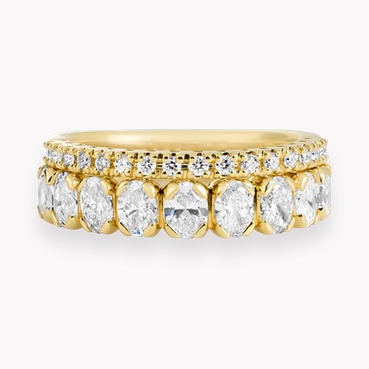 Oval Cut 1.35ct Diamond Half Eternity Ring