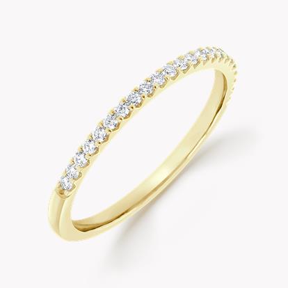 Brilliant Cut Diamond Half Eternity Ring 0.23ct in 18ct Yellow Gold