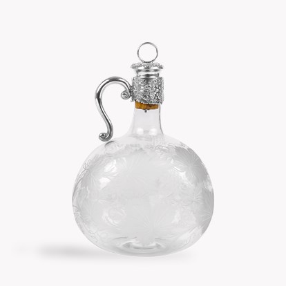 Silver Victorian Pair of Claret Jugs Edward Charles Brown, 1881