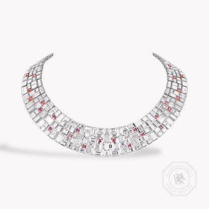 Masterpiece Mosaic Pink Diamond Necklace