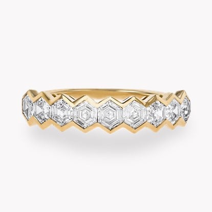 Honeycomb Nine Stone Diamond Ring