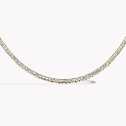RockChic 9.02ct Inverted Princess Cut Diamond Necklace