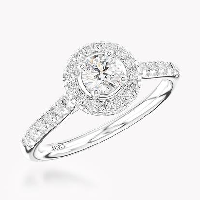 0.30ct Diamond Cluster Ring Platinum Celestial Setting