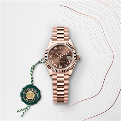 Lady-Datejust, Oyster, 28 mm, Everose gold watch