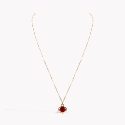 Skimming Stone 1.22ct Ruby Pendant