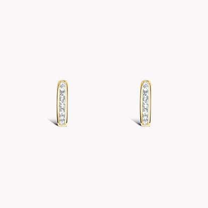 RockChic Diamond Hoop Earrings