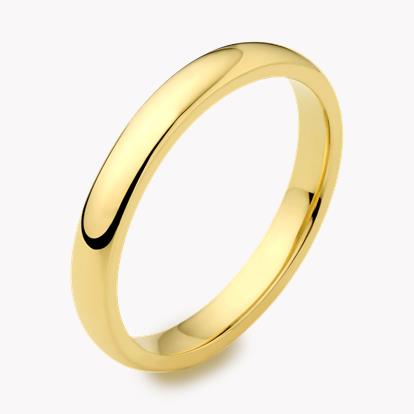 2.5mm Pragnell Court Wedding Ring in 18ct Yellow Gold
