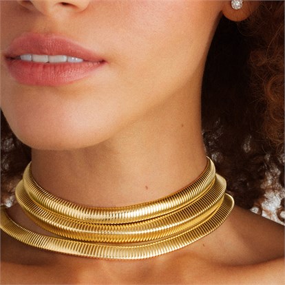 Fine Lines Flat Shape Collar