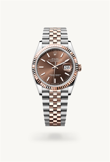 Rolex Datejust 36 Oyster, 36 mm, Oystersteel and Everose gold