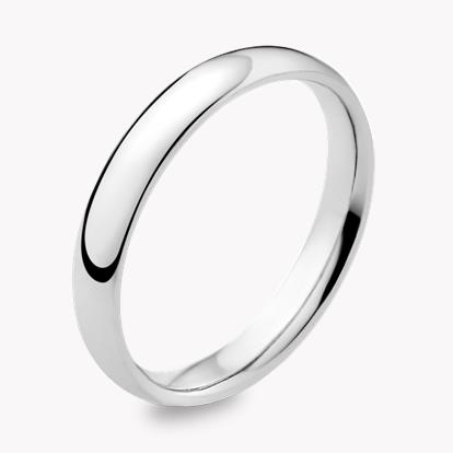 3mm Light Court Wedding Ring in Platinum