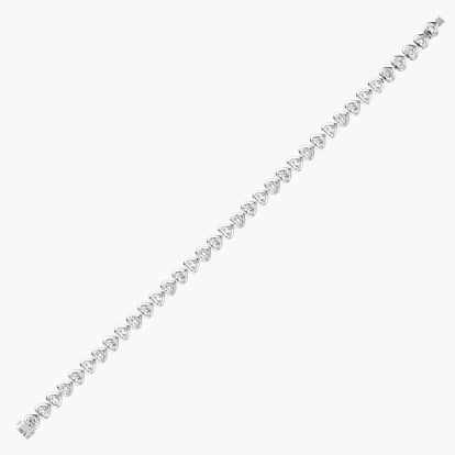 Sundance 6.67ct Heartshape Diamond Tennis Bracelet