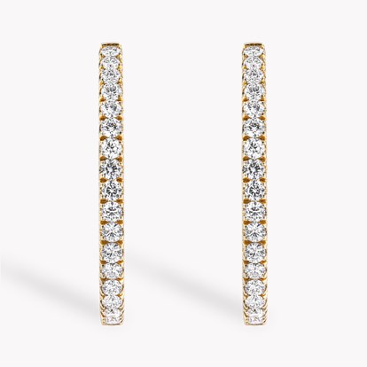 Diamond Half Hoop Earrings