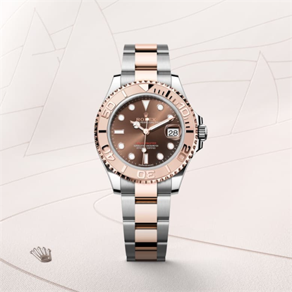 Yacht-Master 37, Oyster, 37 mm, Oystersteel and Everose gold watch