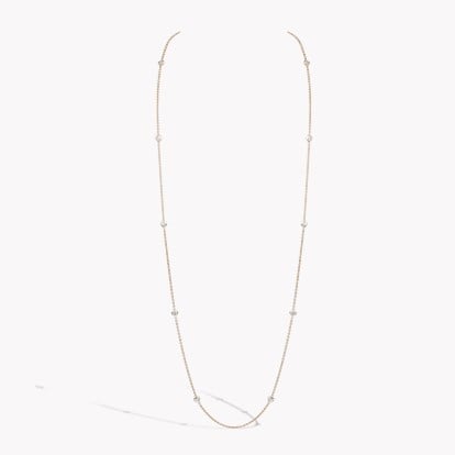 Sundance Heart Diamond Long 80cm Necklace 1.54cts in 18ct Rose Gold 