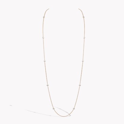 Sundance Heart Diamond Long 80cm Necklace 1.54cts in 18ct Rose Gold 