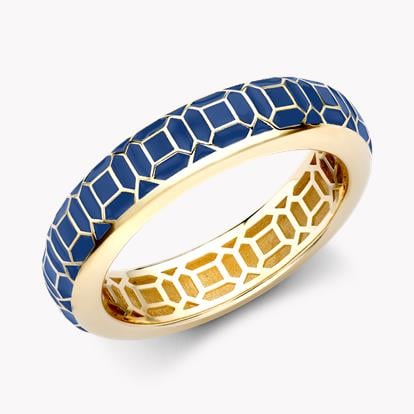 Revival Enamel Ring in Yellow Gold
