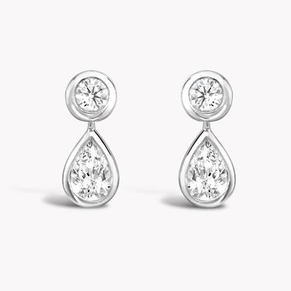Tiffany Diamond Drop Earrings 0.90CT in Platinum