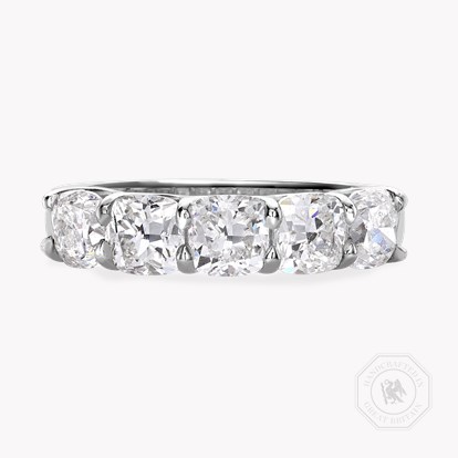 Cushion Cut Diamond Five-Stone Ring