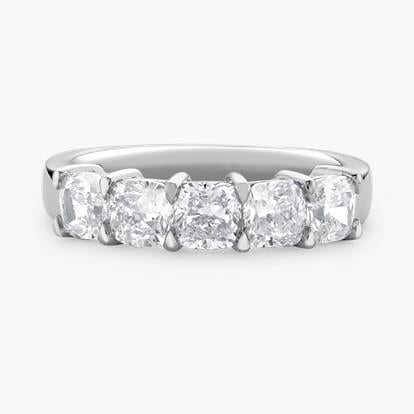 Cushion Cut Diamond Five-Stone Ring