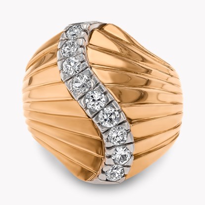 Retro Brilliant Cut Diamond Ring