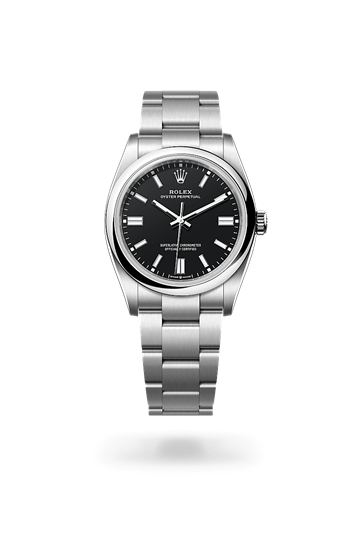 Oyster Perpetual 36 * Oyster, 36 mm, Oystersteel with a Multicoloured, Jubilee motif Domed bezel and Oyster, three-piece solid links bracelet