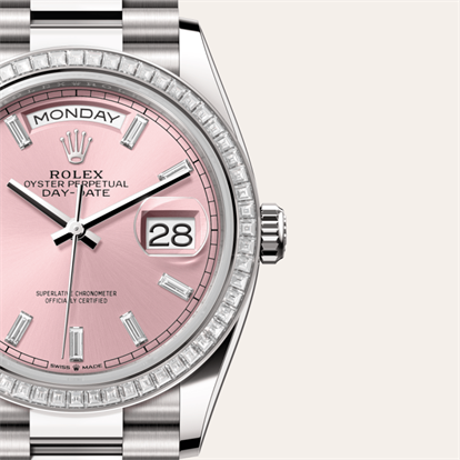 Day-Date 36, Oyster, 36 mm, white gold and diamonds watch