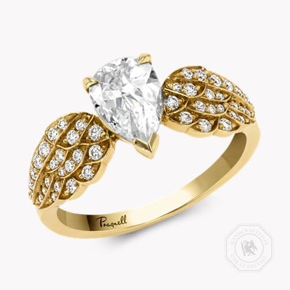 Tiara 0.82ct Diamond Solitaire Ring in 18ct Yellow Gold
