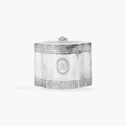 Silver George III Tea Caddy Jas Young, 1784