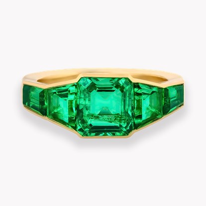 Kingdom 1.65ct Colombian Emerald Five Stone Ring