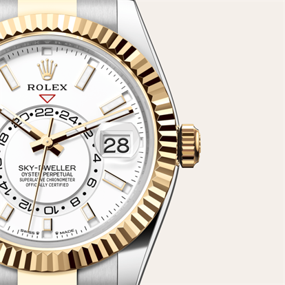 Sky-Dweller, Oyster, 42 mm, Oystersteel and yellow gold watch
