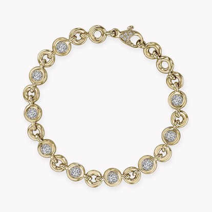RockChain Diamond Bracelet 2.83cts in 18ct Yellow Gold 