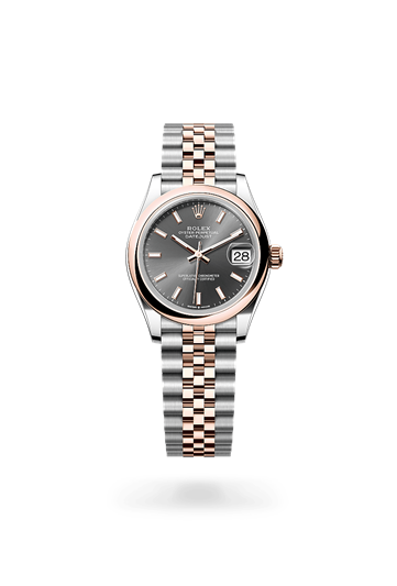 Datejust 31 * Oyster, 31 mm, Oystersteel and Everose gold with a Rosé-colour Domed bezel and Oyster, flat three-piece links bracelet