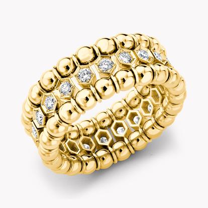 Bohemia Polished Expandable Ring 0.73cts in 18ct Yellow Gold