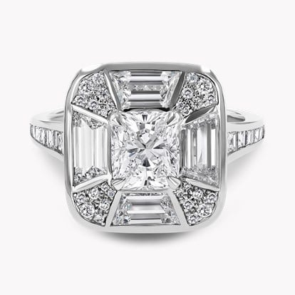 Coronation Setting 1.20ct Cushion Cut Diamond Ring