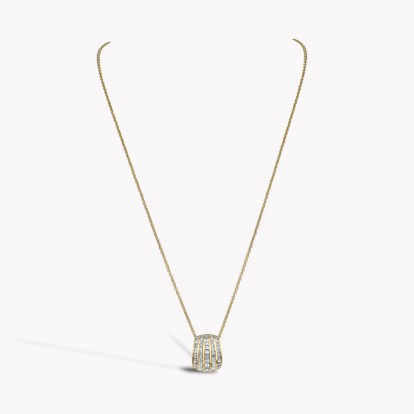 Manhattan Five Row Diamond Pendant