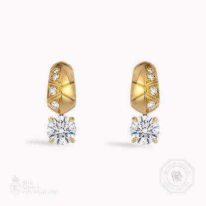 Origins Brilliant Cut 1.40ct Diamond Drop Earrings