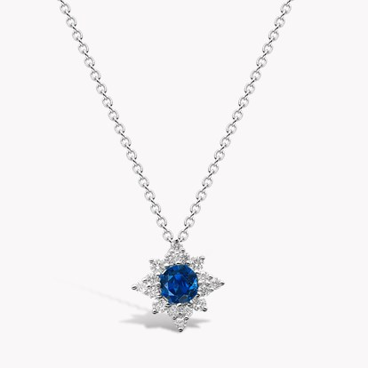 Star Struck Sapphire Pendant 0.61ct in 18ct White Gold