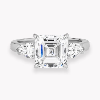 Asscher Cut 3.01ct Diamond Ring