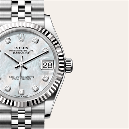 Datejust 31, Oyster, 31 mm, Oystersteel and white gold watch