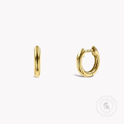 Small Hoop Earrings 15mm in 18ct Yellow Gold