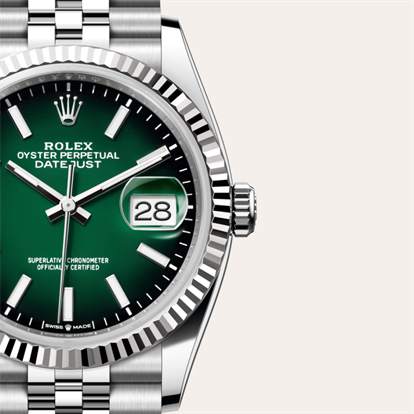 Datejust 36, Oyster, 36 mm, Oystersteel and white gold watch