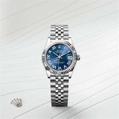 Datejust 31, Oyster, 31 mm, Oystersteel and white gold watch