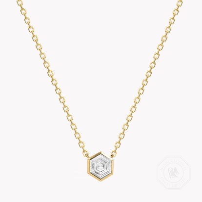 Honeycomb 0.80ct Diamond Solitare Pendant
