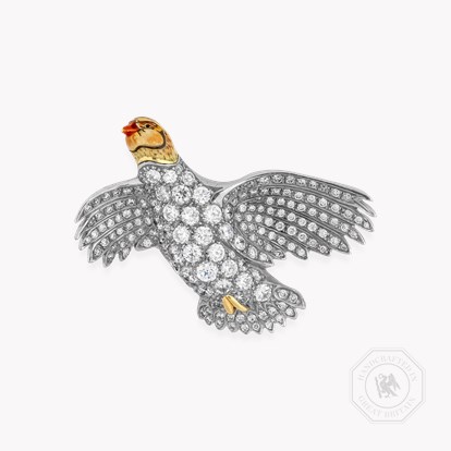 Brilliant Cut Diamond Brooch