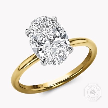 Classic 3.11ct Oval Cut Diamond Ring