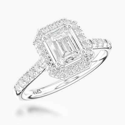 0.70ct Diamond Cluster Ring Platinum Celestial Setting