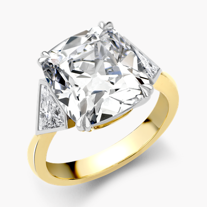 Masterpiece Silhouette Setting Diamond Ring 6.98cts in Platinum & 18ct Yellow Gold