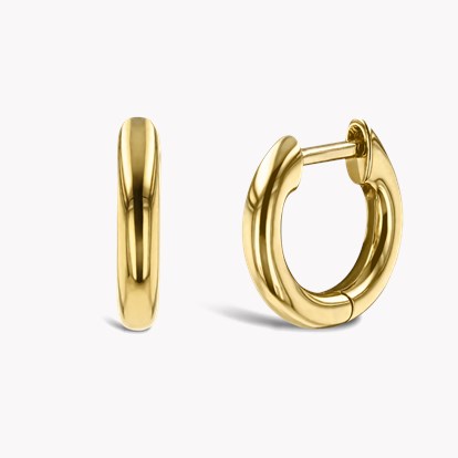 Small Hoop Earrings 19mm in 18ct Yellow Gold