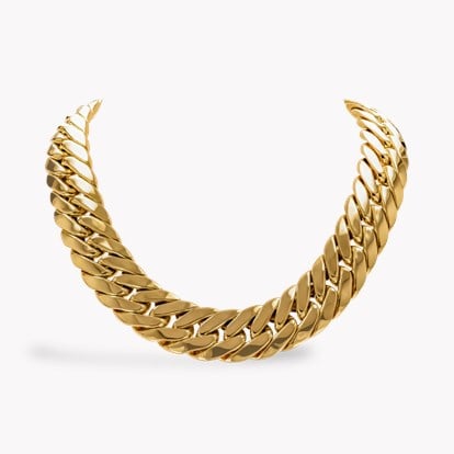 Retro Curb Link Necklace